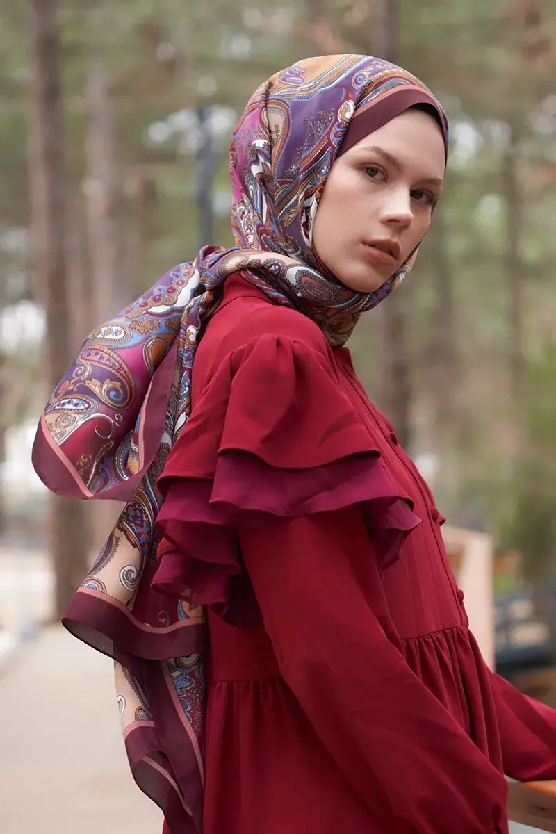 ED Scarf / Heritage Gazel Şal - Mürdüm