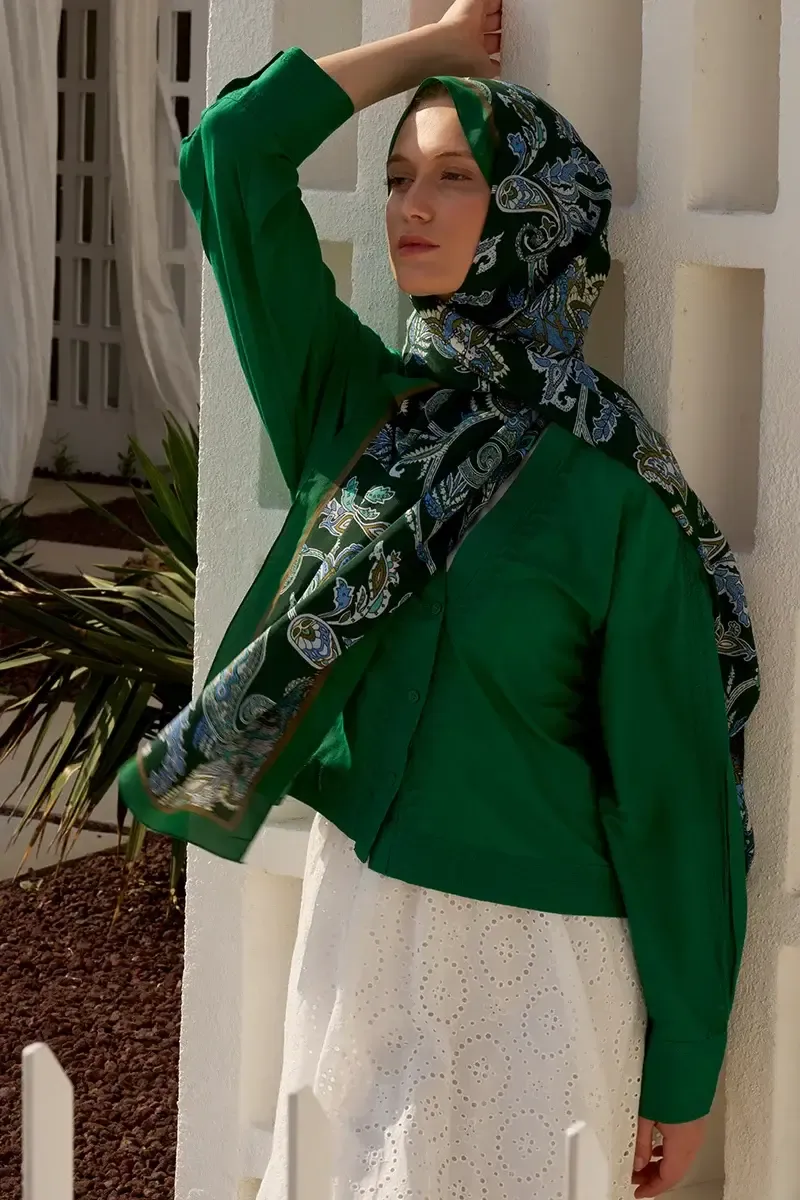ED Scarf / Heritage Ala Şal - Yeşil