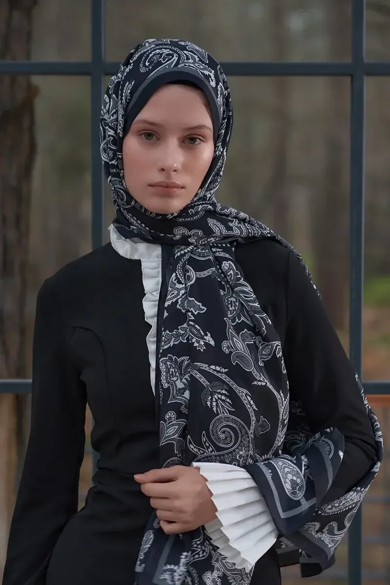 ED Scarf / Heritage Ala Şal - Siyah