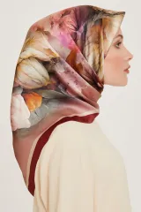 Armine Sura Saf İpek Eşarp 9211D 34