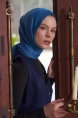 ED Scarf / Heritage Saye Şal - İndigo