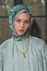 ED Scarf / Heritage Hare Şal - Yeşil