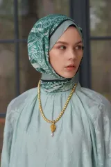 ED Scarf / Heritage Hare Şal - Yeşil