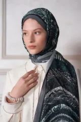 ED Scarf / Heritage Hare Şal - Koyu Yeşil