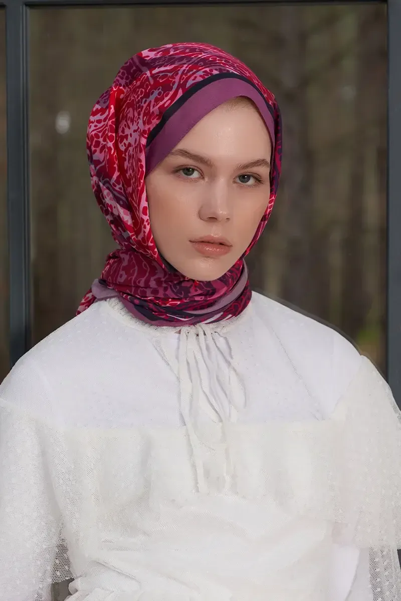 ED Scarf / Heritage Hare Şal - Mürdüm