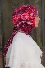 ED Scarf / Heritage Hare Şal - Mürdüm
