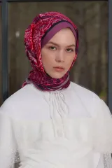 ED Scarf / Heritage Hare Şal - Mürdüm