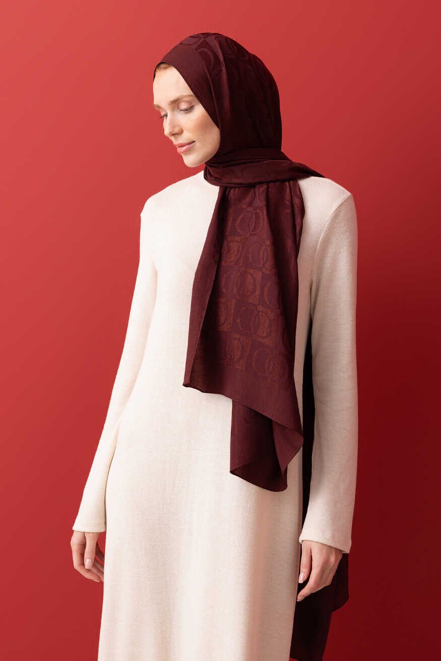İmannoor İman Dama naia şal Bordo