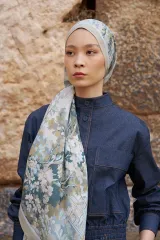 ED Scarf / bahar desen bej