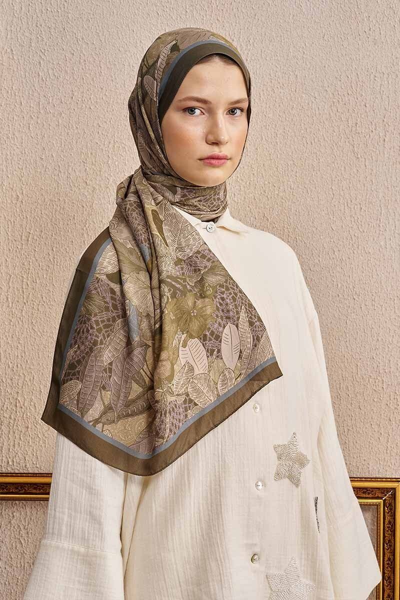 ED scarf / Celebrity Carmina Şal -  haki