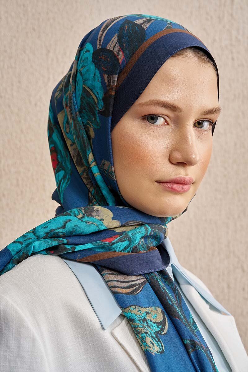 ED scarf / Celebrity Carmina Şal - Lacivert