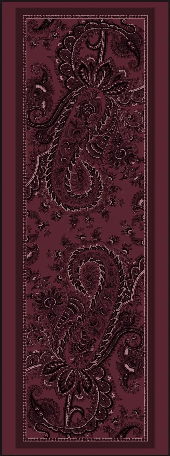 morenosilk Bordeaux Paisley