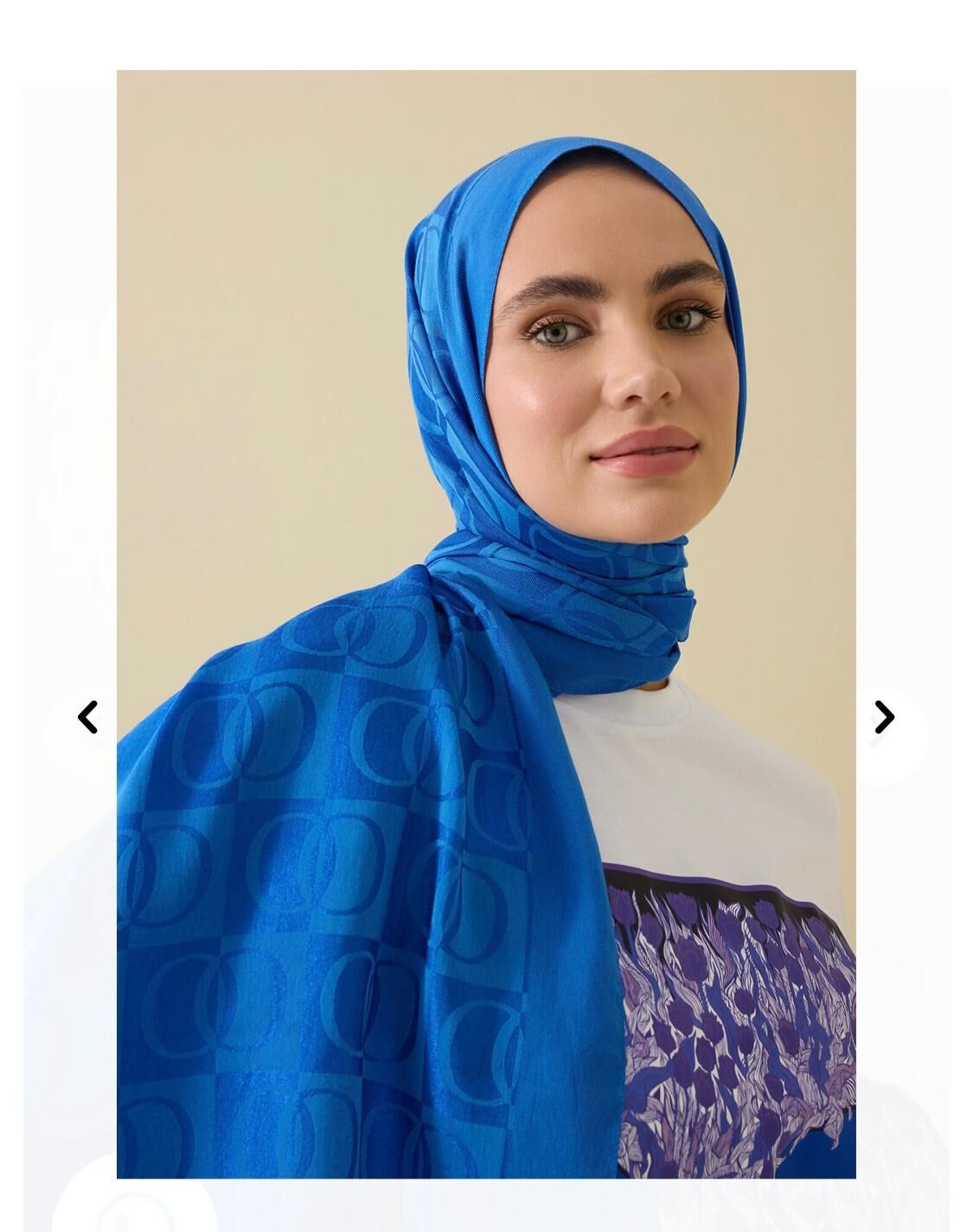 İmannoor İman Dama Naia Şal Blue