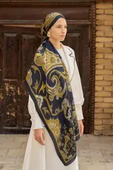 ED scarf /Bramble Floş Viskon Şal - Gold