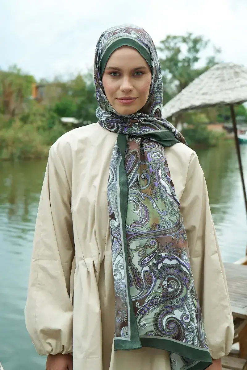 ED SCARF Heritage Gazel Şal - Yeşil