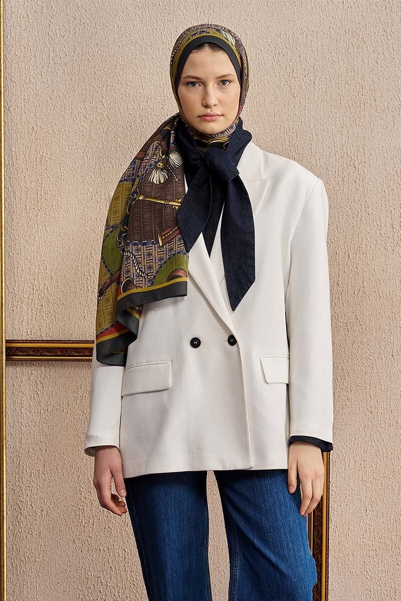 ED SCARF Celebrity Karte Şal - Vizon