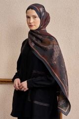 ED SCARF Celebrity Karte Şal - Acı Kahve