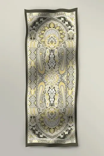 BUATLY SOFİSTİK YÜN İPEK ŞAL SARI