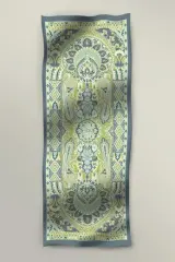 BUATLY SOFİSTİK YÜN İPEK ŞAL MAVİ