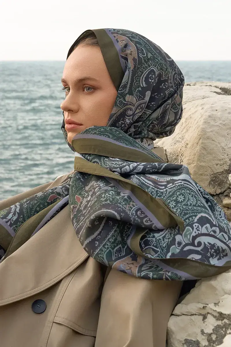 ED SCARF Iconic Collection Vera - Koyu Yeşil