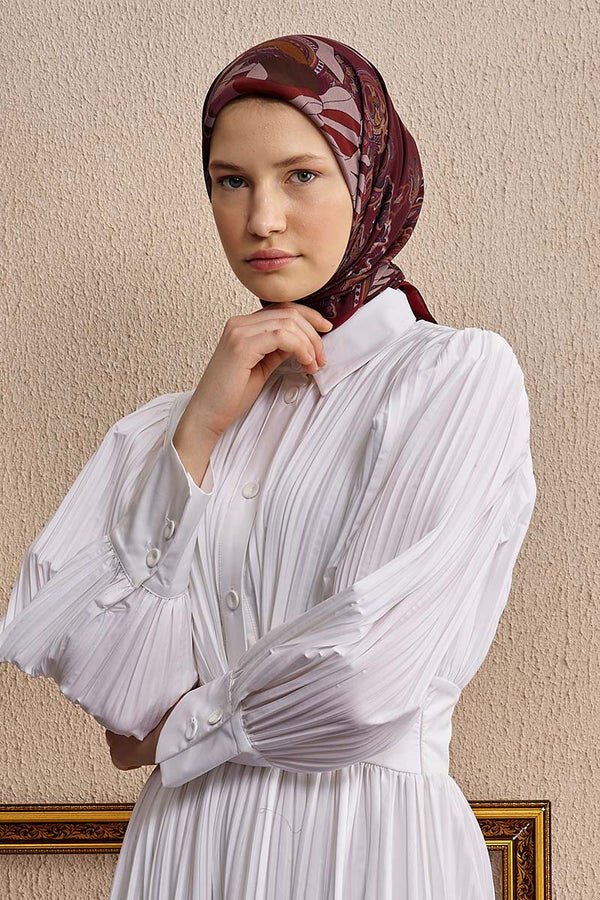 Vision Art Collection Flare Eşarp - Bordo