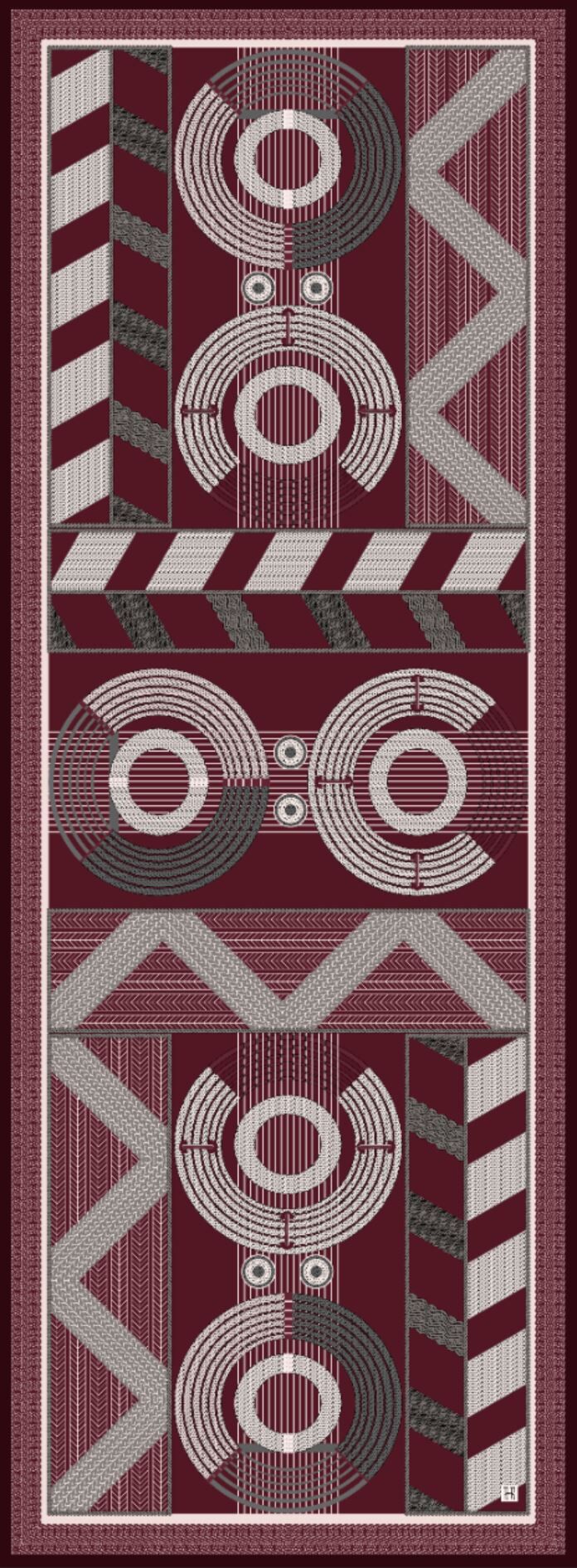 HİLLARD Burgundy Chaines