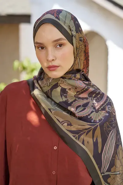 ED SCARF Inspired Fierra Desen Şal - Nefti