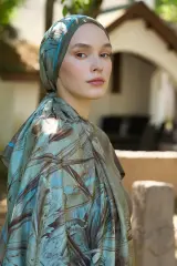 ED SCARF Inspired Marin Desen Şal - Yeşil