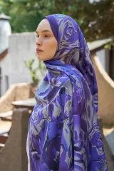 ED SCARF Inspired Limerence Desen Şal - Mor