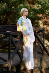 ED SCARF Inspired Limerence Desen Şal - Turuncu