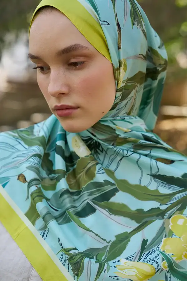 ED SCARF Inspired Muse Desen Şal - Lime